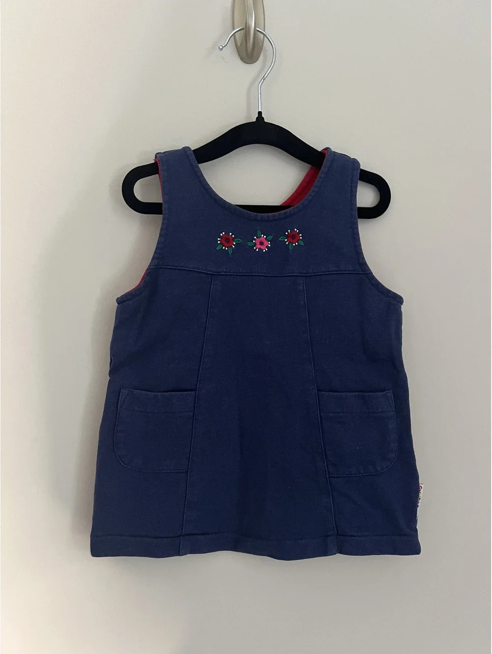 Vintage Rainbow Tag Gymboree Blue Floral Detail Dress